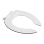 ASIENTO PARA BAÑO ALARGADO POLIPROPILENO BLANCO PARA TAZA FLUXOMETRO
