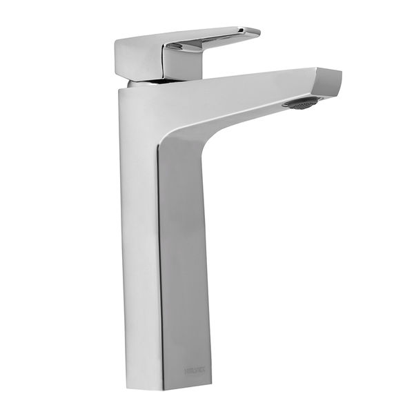 LLAVE PARA LAVABO MONOMANDO CROMO PIAZZA CUELLO ALTO