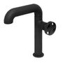 LLAVE PARA LAVABO MONOMANDO NEGRO EBANO CUELLO ALTO