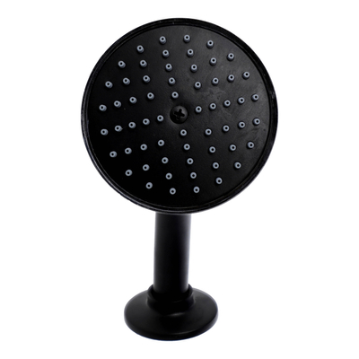 REGADERA DE CHORRO FIJO CIRCULAR LATÓN NEGRO EBANO ANTICALCAREO