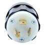 CLAVIJA CON SEGURO 8.5 X 5.2 CM NEGRO LEVITON