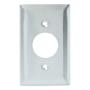PLACA PARA RECEPTÁCULO SENCILLO ACERO INOXIDABLE PLATA