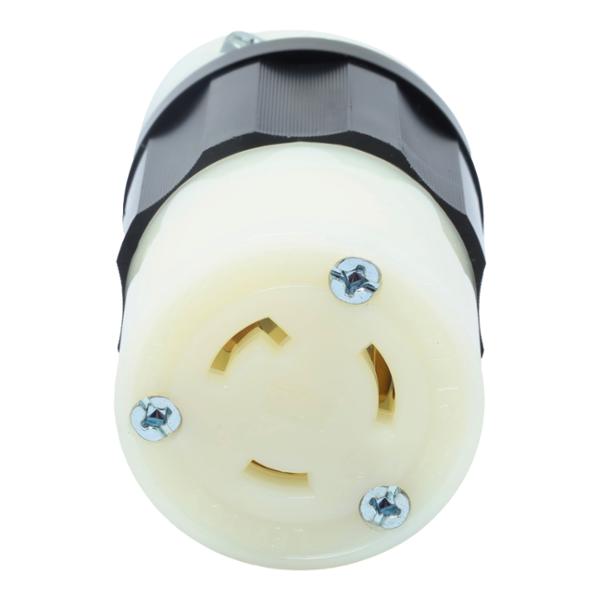 CONECTOR CON SEGURO 9 X 5.2 CM BLANCO LEVITON