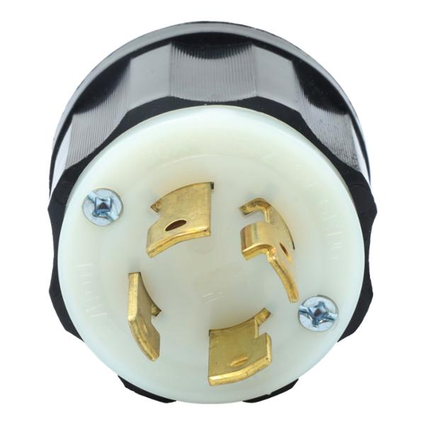 CLAVIJA CON SEGURO 9.4 X 5.5 CM NEGRO LEVITON