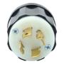 CLAVIJA CON SEGURO 9.4 X 5.5 CM NEGRO LEVITON