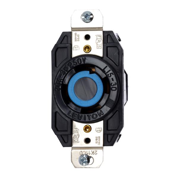 RECEPTÁCULO CON SEGURO EMPOTRABLE NEGRO LEVITON