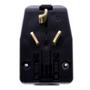 CLAVIJA EN ÁNGULO DE DOBLE TENSIÓN 8.7 X 5.7 X 8.5 CM NEGRO LEVITON