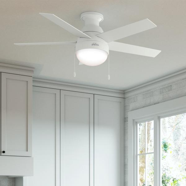 VENTILADOR DE TECHO ANSLEE 46" MODERNO PARA INTERIOR PARA FOCO BLANCO