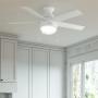 VENTILADOR DE TECHO ANSLEE 46" MODERNO PARA INTERIOR PARA FOCO BLANCO