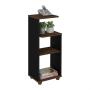 MESA LATERAL AUXILIAR BIS 78.5X33X25 CM NEGRO