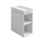 MESA LATERAL AUXILIAR OLIVIA 61.5 X 30 X 40 CM BLANCO