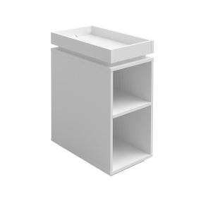 MESA LATERAL AUXILIAR OLIVIA 61.5 X 30 X 40 CM BLANCO
