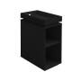 MESA LATERAL AUXILIAR OLIVIA 40 X 30 X 61.5 CM NEGRO