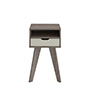 MESA LATERAL AUXILIAR VIP 44.5X35X73 CM CANELA OFF WHITE
