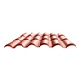 LÁMINA TEJA ROJO TERRACOTA 98 CM X 1.08 M PVC