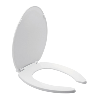 ASIENTO PARA BAÑO ALARGADO POLIPROPILENO BLANCO ANTIBACTERIAL
