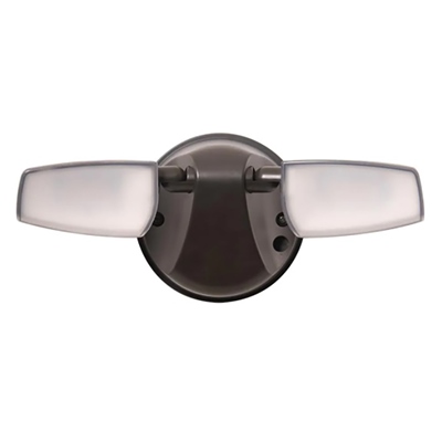 LUMINARIO LED 2 CABEZAS CON FOTOCELDA 1300 LUMENES