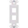INSERTO QUICKPORT DE 2 PUERTOS PLÁSTICO BLANCO