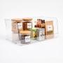 CANASTA ORGANIZADORA PLÁSTICO APILABLE 31 X 12.7 X 17.5 CM TRANSPARENTE