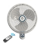 VENTILADOR DE PARED AJUSTABLE 18 PULGADAS PARA INTERIORES CON CONTROL REMOTO GRIS CLARO