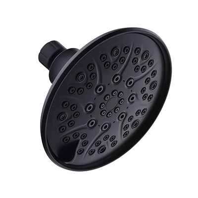 REGADERA FIJA DE 6 PULGADAS NEGRA