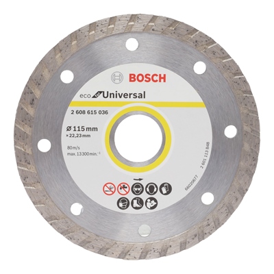 DISCO DIAMANTADO UNIVERSAL PARA ESMERILADORA 4 1/2" TURBO