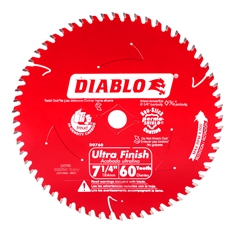 DISCO DE CORTE MELAMINA PARA SIERRA CIRCULAR 7 1/4" 60 DIENTES