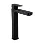 LLAVE PARA LAVABO MONOMANDO NEGRO DE CUBIERTA CUELLO ALTO