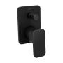 LLAVE MEZCLADORA PARA REGADERA MONOMANDO EMPOTRABLE NEGRO CON DESVIADOR