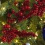 FOLLAJE NAVIDEÑO BERRIES 190 CM BRILLANTE ROJO VINO