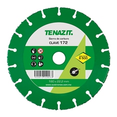 DISCO SIERRA PARA MADERA ESMERILADORA 7" CARBURO DE TUNGSTENO