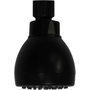 REGADERA FIJA REDONDA PVC NEGRO MATE 1 FUNCIÓN ALTA PRESIÓN