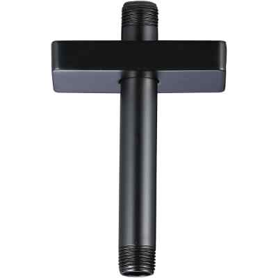 BRAZO PARA REGADERA DE TECHO ACERO INOXIDABLE NEGRO MATE ANTICORROSIÓN