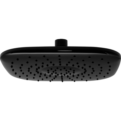 REGADERA FIJA CUADRADA NEGRA MATE PVC 1 FUNCIÓN ALTA PRESIÓN
