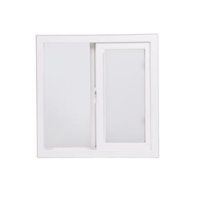 VENTANA CORREDIZA DE PVC 60 X 60 CM APERTURA CORREDIZA BLANCO