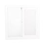 VENTANA CORREDIZA DE PVC 60 X 60CM APERTURA CORREDIZA BLANCO