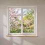 VENTANA CORREDIZA PVC 100 X 100 CM APERTURA CORREDIZA BLANCO
