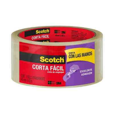 CINTA DE EMPAQUE TRANSPARENTE 48 MM X 40 M CORTE FÁCIL
