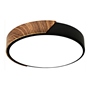 PLAFÓN ILUMINADO LED SOBREPONER CIRCULAR 14 W NEGRO Y CAFÉ LUZ AJUSTABLE INTERIOR