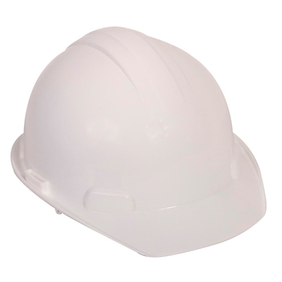 CASCO BLANCO TIPO CACHUCHA CERTIFICADO DIELÉCTRICO CON SUSPENSIÓN TEXTIL