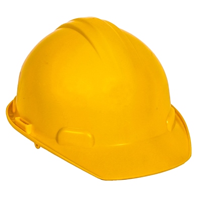 CASCO AMARILLO TIPO CACHUCHA CERTIFICADO DIELÉCTRICO CON SUSPENSIÓN TEXTIL