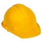 CASCO AMARILLO TIPO CACHUCHA CERTIFICADO DIELÉCTRICO CON SUSPENSIÓN TEXTIL