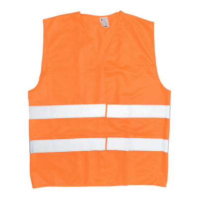 CHALECO DE ALTA VISIBILIDAD CON REFLEJANTE 68 X 58 X 0.5 CM NARANJA
