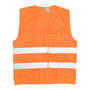 CHALECO DE ALTA VISIBILIDAD CON REFLEJANTE 68 X 58 X 0.5 CM NARANJA