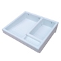 LAVADERO DE PLÁSTICO 55 CM CON PILETA DERECHA BLANCO JASPE