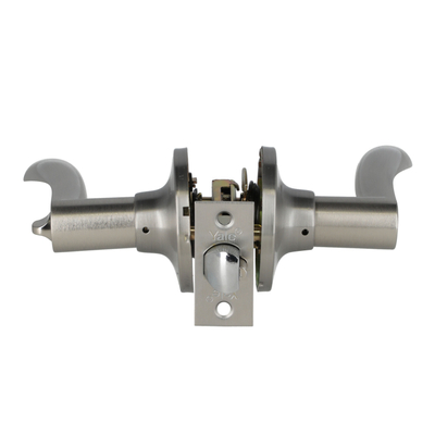 MANIJA PARA PUERTA REVERSIBLE NIQUEL SATINADO METAL PARA ENTRADA Y RECAMARA INTERIOR