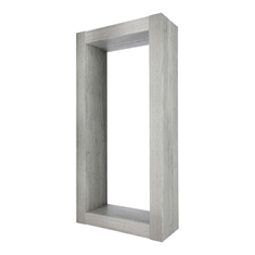 REPISA DE NICHO CAPELLI 40 X 80 X 16 CM GRIS CLARO