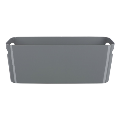 GAVETA ORGANIZADORA CON ASAS 15.5 X 41.2 X 15.3 CM PLÁSTICO GRIS