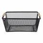 GAVETA ORGANIZADORA CON ASAS 15 X 36.5 X 23 CM METAL NEGRO