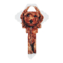 LLAVE RESIDENCIAL 5.9 X 3.6 CM CAFÉ